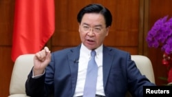 资料照:台湾外交部长吴钊燮