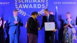EU ရဲ့ Schuman Award လူပုဂ္ဂိုလ်နှစ်ဦးနဲ့ သံချပ်အဖွဲ့ ချီးမြှင့်ခံရ EU ရဲ့ Schuman Award လူပုဂ္ဂိုလ်နှစ်ဦးနဲ့ သံချပ်အဖွဲ့ ချီးမြှင့်ခံရ