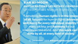 လူ့အခွင့်အရေး အတွက် အားလုံး ရပ်တည်ဖို့ ကုလ တောင်းဆို လူ့အခွင့်အရေး အတွက် အားလုံး ရပ်တည်ဖို့ ကုလ တောင်းဆို