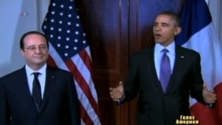 Обама нагодував Олланда салатом з власного городу Обама нагодував Олланда салатом з власного городу