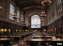 密西根大学法学院阅览室(资料照)