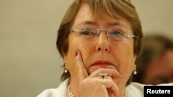 联合国人权事务高级专员巴切莱特(2018年9月10号)