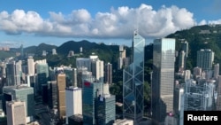 资料照:香港金融区鸟瞰