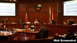 Một buổi họp của Hội đồng Quận Cam, bang California. Photo OCgov.com