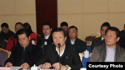 蔡祖柱2013年12月20日出席岳阳党委召集的座谈会(岳阳市台办照片)