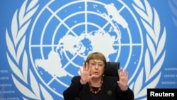 资料照:联合国人权事务高级专员巴切莱特