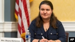 Посолка України в США, Оксана Маркарова під час слухань у Конгресі.