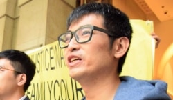 香港学联前秘书长周永康 (美国之音/汤惠芸)