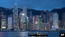 资料照:香港中环天际线