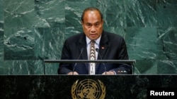 资料照:基里巴斯总统塔内蒂·马茂。