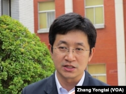 台湾执政党民进党立委蔡适应(美国之音张永泰拍摄)