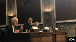 理查森上将2019年4月9日出席参议院军委会听证会(美国之音黎堡)