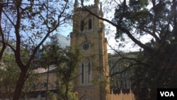 香港圣公会圣约翰座堂 (美国之音记者申华 拍摄)