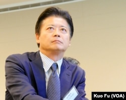前日本外务大臣玄叶光一郎（美国之音国符拍摄）