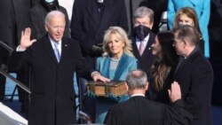 乔·拜登(Joe Biden)2021年1月20日宣誓就任美国第46任总统(路透社)