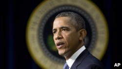 2013年9月16美国总统奥巴马在白宫发表谈话的照片。