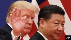 中国国家主席习近平在北京会见美国总统特朗普(资料照片)