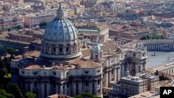 资料照:梵蒂冈圣彼得大教堂鸟瞰