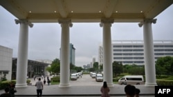 资料照片:华为在深圳总部被称为“白宫”的建筑。(2019年5月29日)