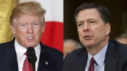 FBI ညွှန်မှူးဟောင်း Comey ထွက်ဆိုချက် သမ္မတ Trump ပယ်ချ FBI ညွှန်မှူးဟောင်း Comey ထွက်ဆိုချက် သမ္မတ Trump ပယ်ချ