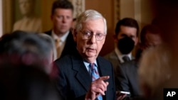 На фото: лідер республіканської меншості у Сенаті США Мітч Макконнелл