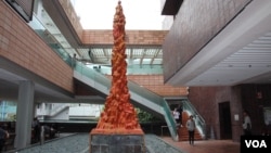 资料照:位于港大校园内的国殇之柱