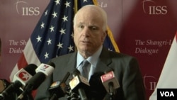 麦凯恩称应提高中国挑衅行为的代价(美国之音黎堡拍摄)