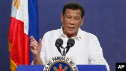 资料照:菲律宾总统杜特尔特