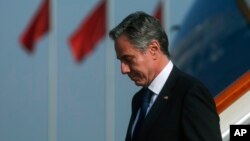 美国国务卿安东尼·布林肯抵达北京。(2023年6月18日)