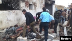 叙利亚政府军星期天空袭导致多人死亡