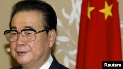 资料照:曾任中共中央政治局常委、中国国务院总理、全国人大委员长的中国领导人李鹏