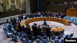 지낝 5월 유엔 안보리에서 우크라이나 사태 관련 회의가 열리고 있다.