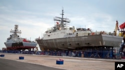 Архівне фото: Кораблі "Циклон" та "Аскольд" в Криму, 2020 року. (Sputnik, Kremlin Pool Photo via AP)