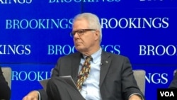 知华派专家蓝普顿教授(美国之音莉雅拍摄)