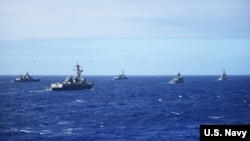 2016年7月28日,正在进行中的环太平洋军演。