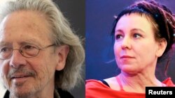 ၂၀၁၉ စာပေဆိုင်ရာ Nobel ဆုရှင် Peter Handke နဲ့ ၂၀၁၈ စာပေဆိုင်ရာ Nobel ဆုရှင် Olga Tokarczuk
