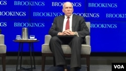 中情局前局长布伦南(美国之音莉雅提供照片)