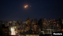 资料照片:俄罗斯无人机攻击乌克兰首都基辅。(2024年10月17日)