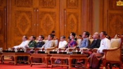 ICJ တွင် အမှုရင်ဆိုင်နိုင်ရေး ရှင်းလင်းပွဲသို့ တက်ရောက်လာသည့် ထိပ်တန်းခေါင်းဆောင်များ။