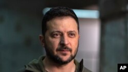 资料照:乌克兰总统弗拉基米尔·泽连斯基。(美联社)