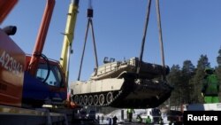 美军M1艾布拉姆斯主战坦克(资料照)