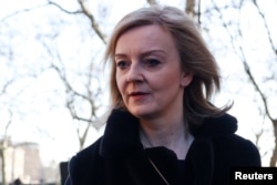 资料照:英国外交大臣利兹∙特拉斯