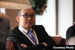 中国公司董事长潘石屹参加美国“驻华大使投资论坛”。(美国驻华使馆照片)