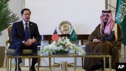 2025年2月17日,美国国务卿卢比奥与沙特外交大臣费萨尔·本·法尔汉·阿勒沙特亲王在利雅得举行会晤。