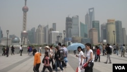 上海外滩(美国之音张楠拍摄)