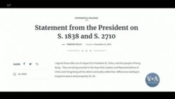 Трамп підписав законопроекти на підтримку прав людини і демократії в Гонконзi. Відео Трамп підписав законопроекти на підтримку прав людини і демократії в Гонконзi. Відео