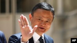 资料照:中国电商巨头阿里巴巴的创始人马云