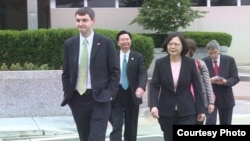 蔡英文在美国国务院 (图片来源:蔡英文访美媒体团)