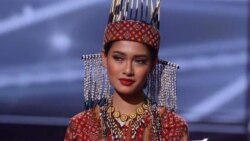 မြန်မာ့အရေး ဆုတောင်းပေးဖို့ မယ်စင်္ကြဝဠာပွဲမှာ မြန်မာအလှမယ်တိုက်တွန်း မြန်မာ့အရေး ဆုတောင်းပေးဖို့ မယ်စင်္ကြဝဠာပွဲမှာ မြန်မာအလှမယ်တိုက်တွန်း