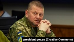 Головнокомандувач Збройних сил України Валерій Залужний. Київ, 24 квітня 2022 року. Фото з RFERL